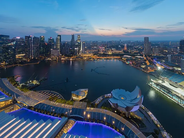 Marina Bay skyline, Singapore